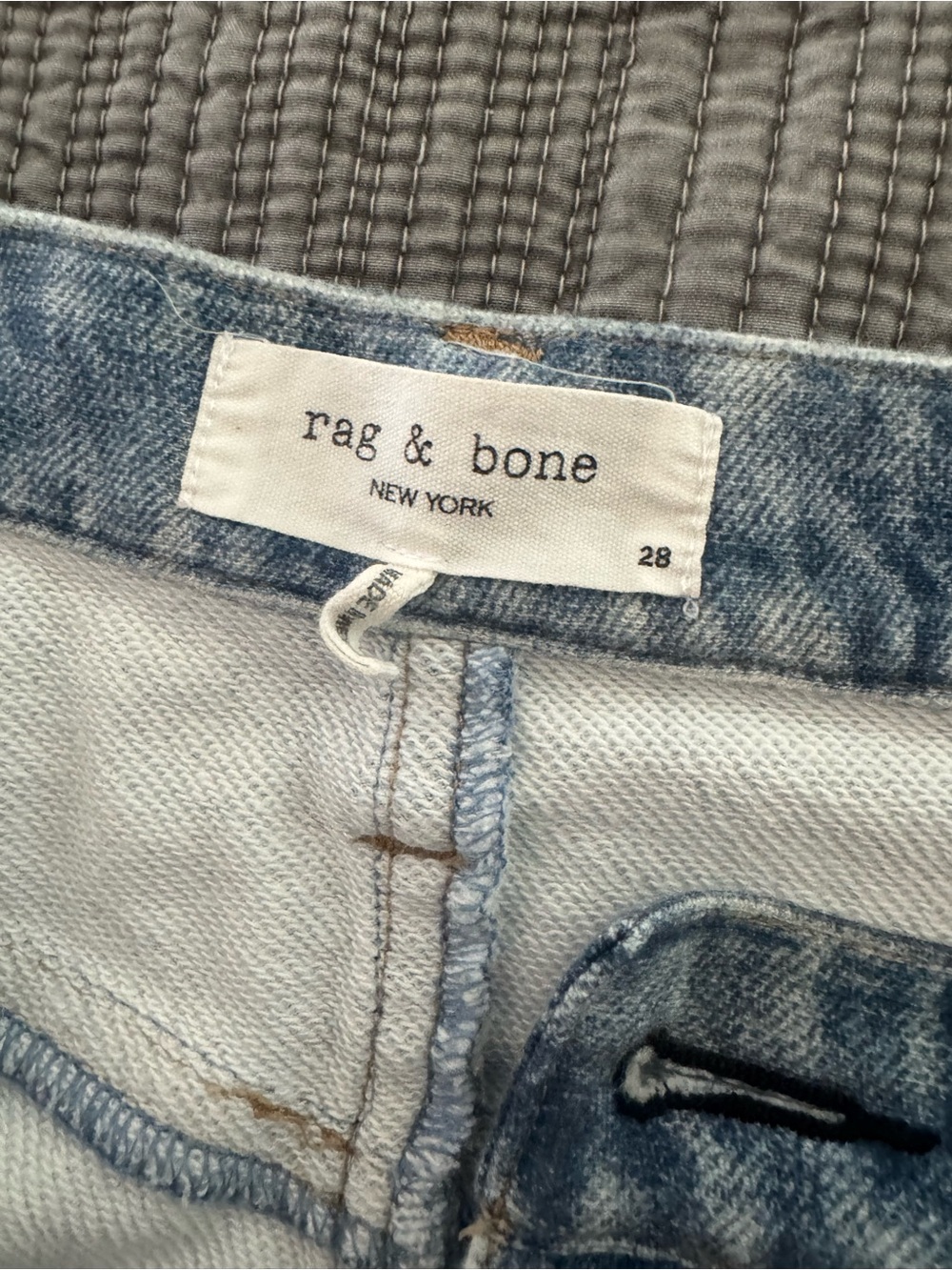 rag & bone Light Wash Wide-Leg Jeans - Picture 12 of 13